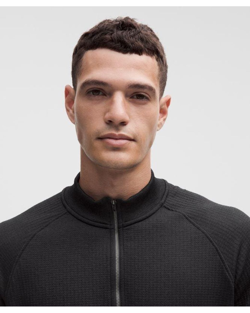 lululemon athletica Black – Engineered Warmth Half Zip Sweatshirt – – Size Large for men