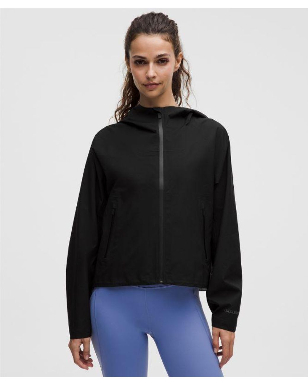 lululemon athletica Black – Lightweight Waterproof Running Jacket – – Size 6