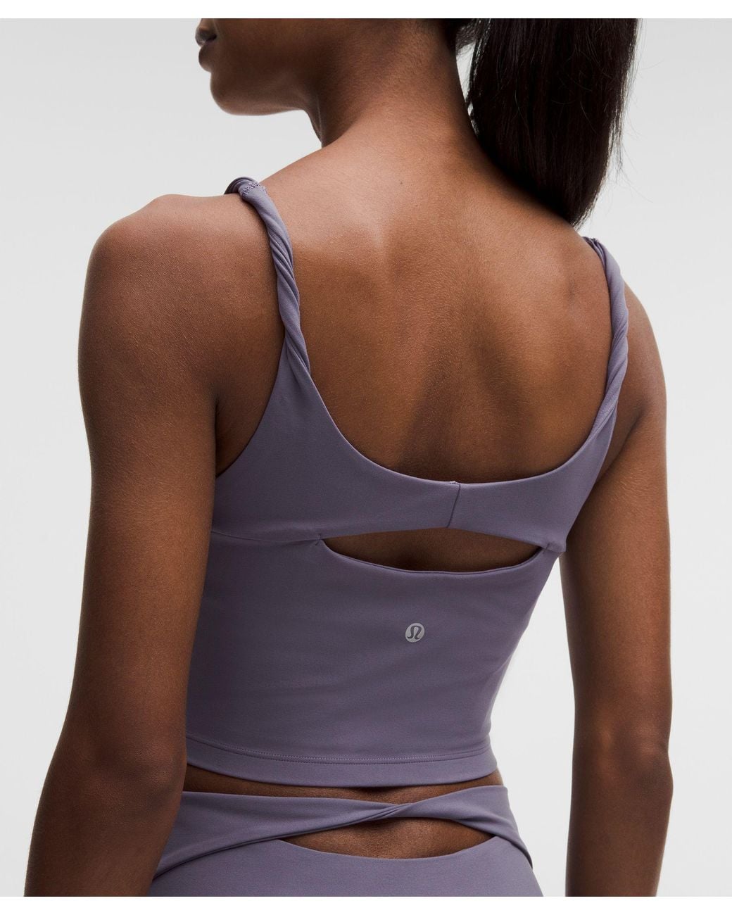 lululemon Align Twist-Strap Cropped Tank Top in Blue | Lyst