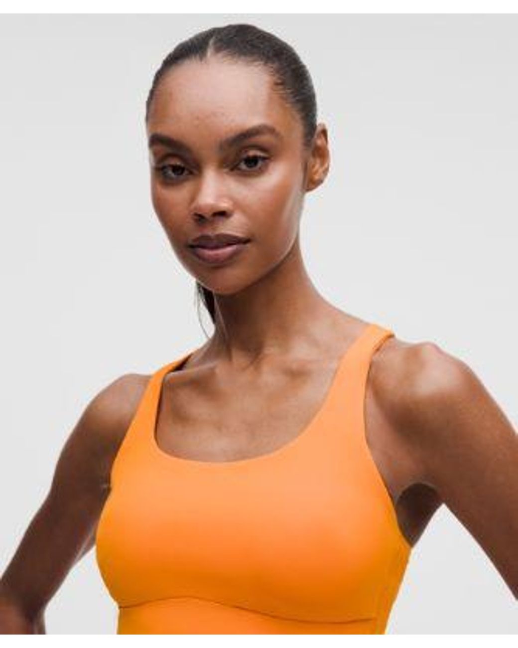 lululemon athletica Red – Energy Longline Sports Bra Medium Support, B-D Cups Evolve – – Size 6