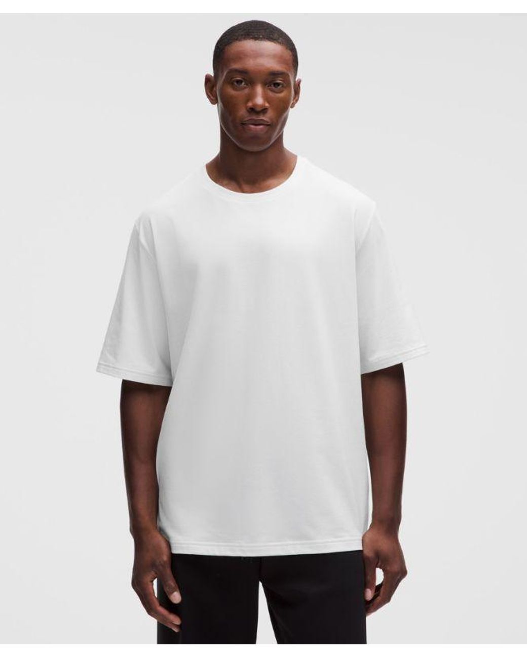 lululemon athletica White Everyday Cotton Blend Relaxed T-Shirt for men