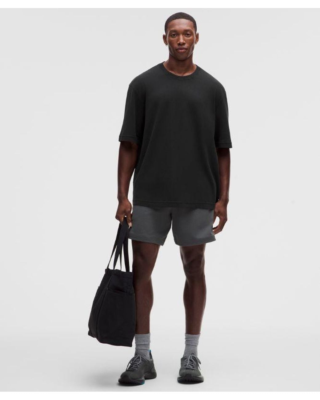 lululemon athletica Black – Pique Performer Relaxed T-Shirt – – Size Medium for men