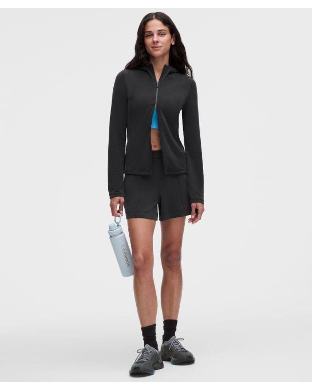 lululemon athletica Black – Lightweight Softstreme Full-Zip Hoodie – – Size Large