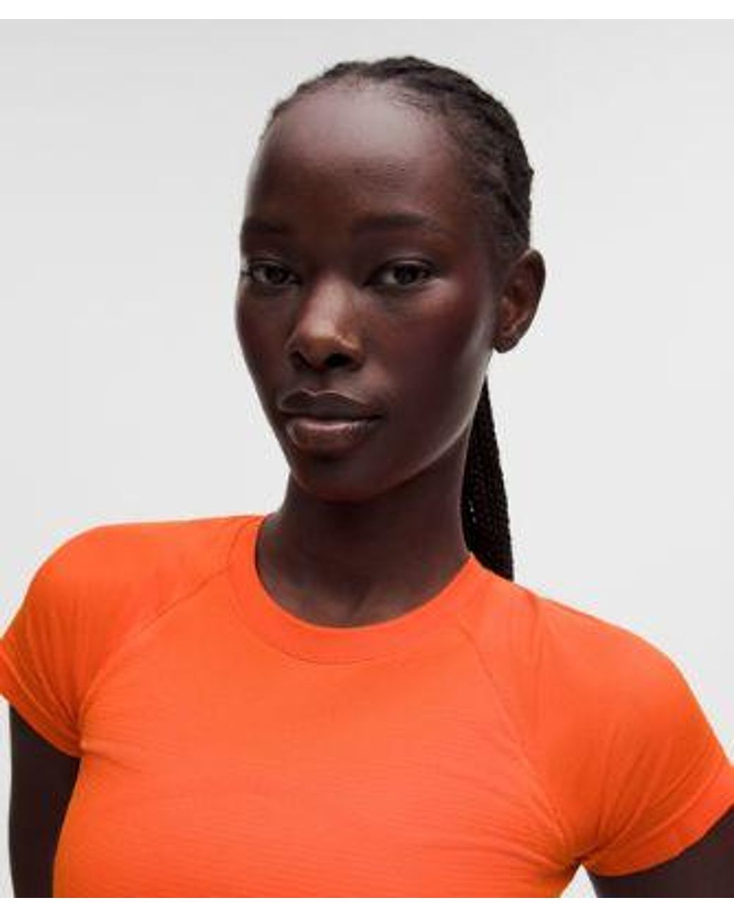 lululemon athletica Orange – Swiftly Tech Cropped Short-Sleeve Shirt 2.4 – – Size 4