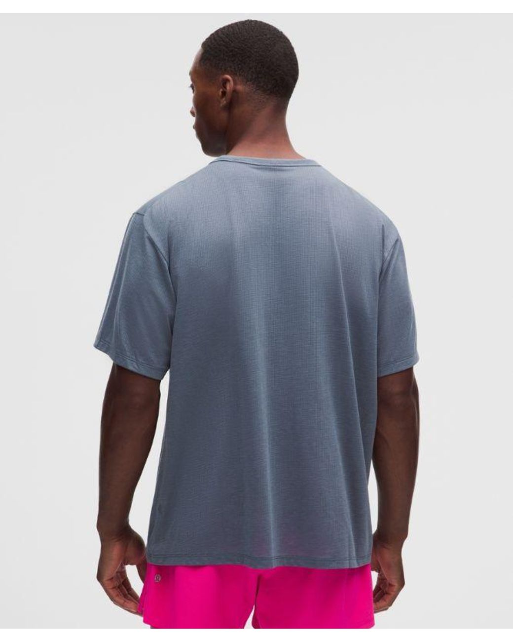 lululemon athletica Blue – Mile Maker Short-Sleeve T-Shirt – – Size Large for men