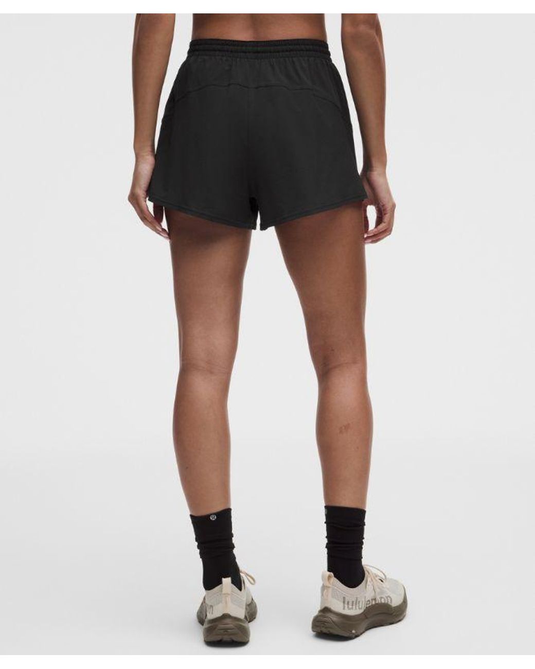 lululemon athletica Black Pace Rival High-Rise Short 3"