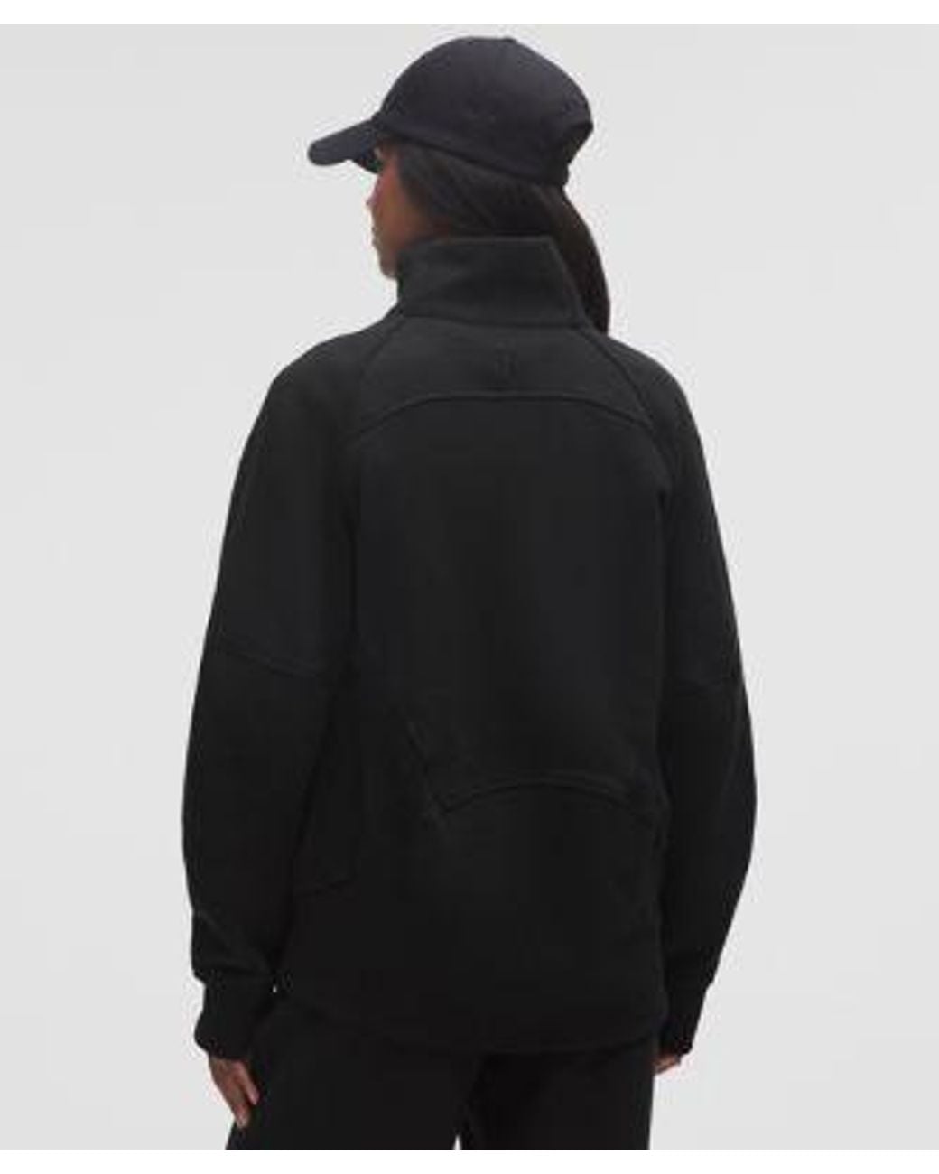 lululemon athletica Black – Scuba Oversized Funnel-Neck Half Zip Sweatshirt Long – – Size 6