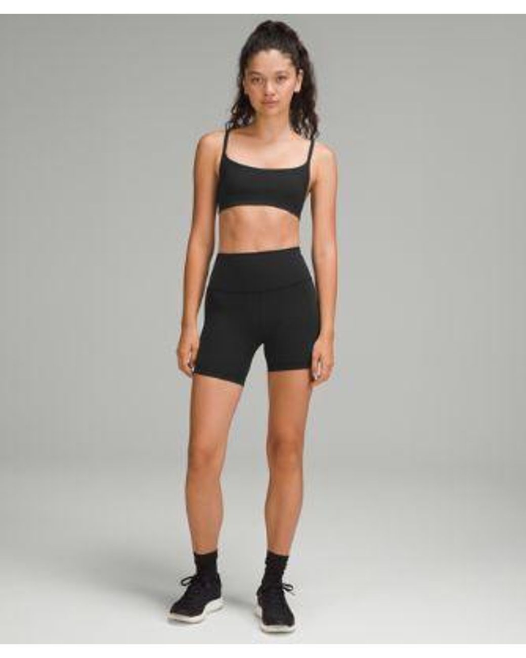 lululemon athletica Black Wunder Train Strappy Racer Bra