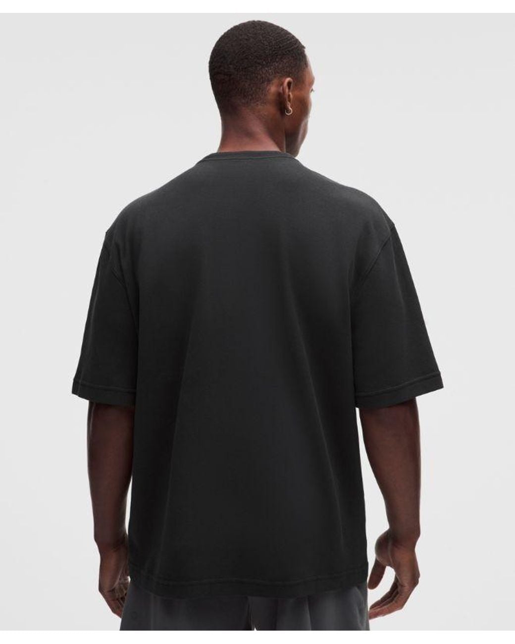 lululemon athletica Black – Pique Performer Relaxed T-Shirt – – Size Medium for men
