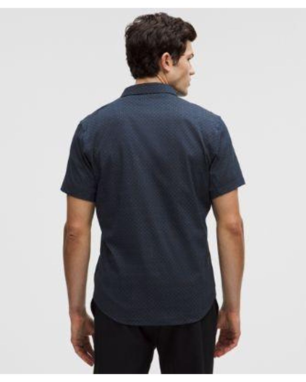 lululemon athletica Blue Airing Easy Short-Sleeve Shirt for men
