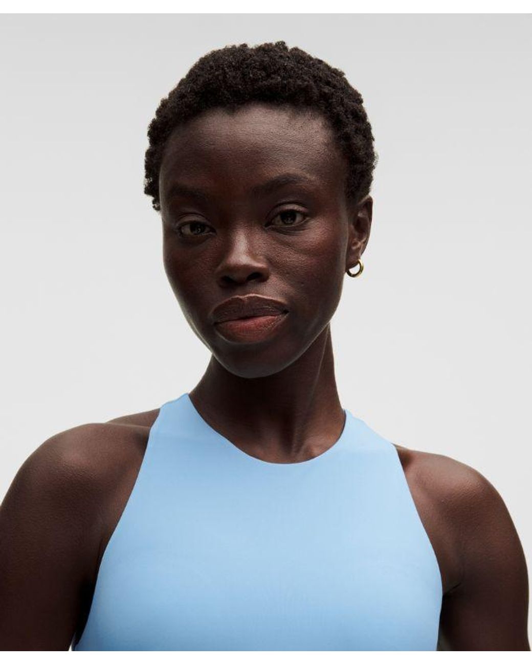 lululemon athletica Blue – Racerback High-Neck Tennis Tank Top B/C Cup – – Size Large