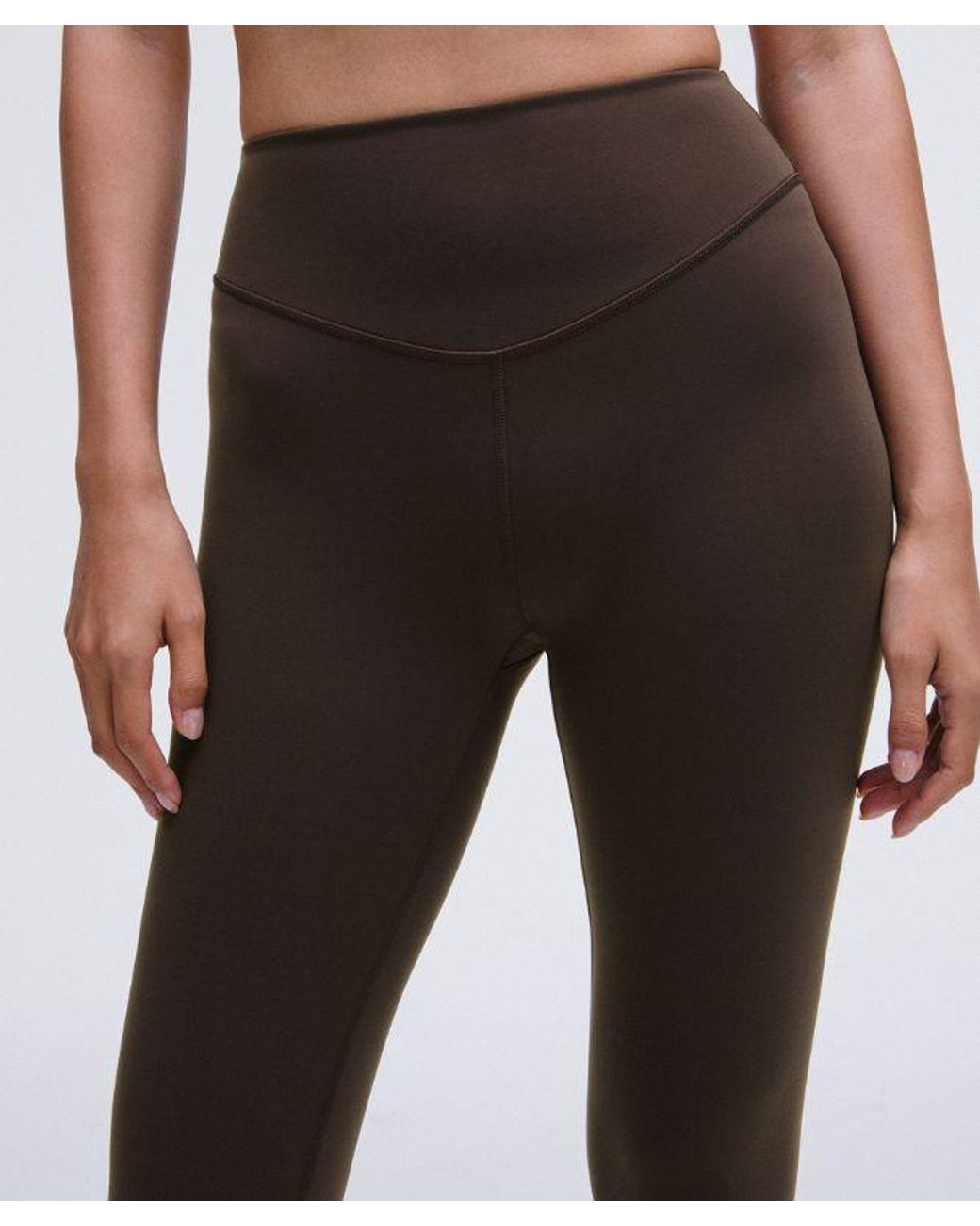 lululemon athletica Black Wunder Under Smoothcover High-rise Tight Leggings - 25" - Color Brown - Size 12