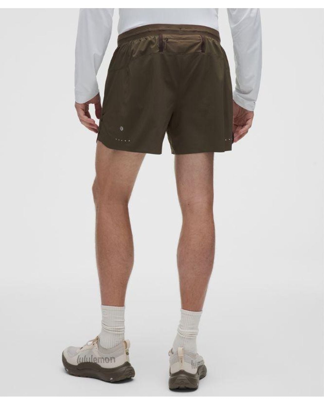 lululemon athletica Brown – X Geoff Mcfetridge Fast And Free Lined Running Shorts – 5" – – Size Large for men