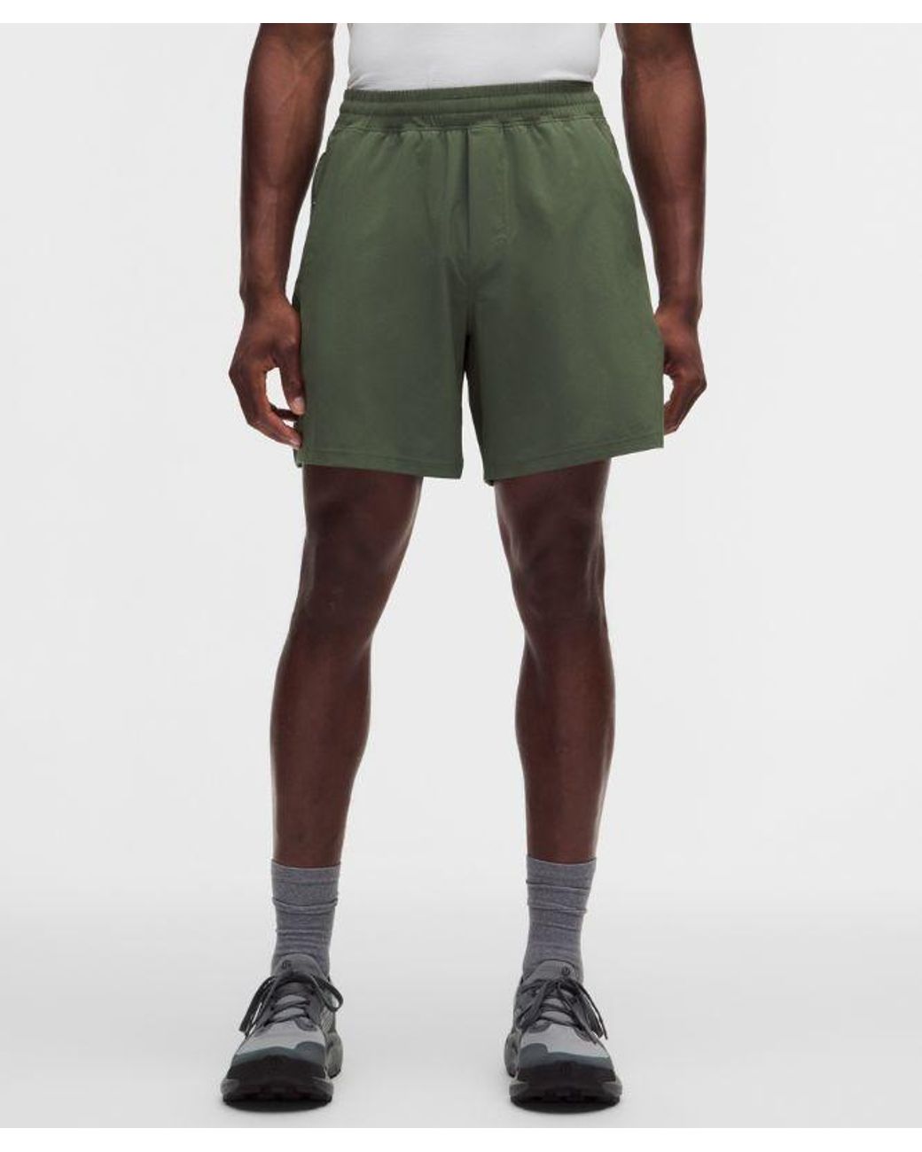 lululemon athletica Gray Pace Breaker Linerless Short 7" for men