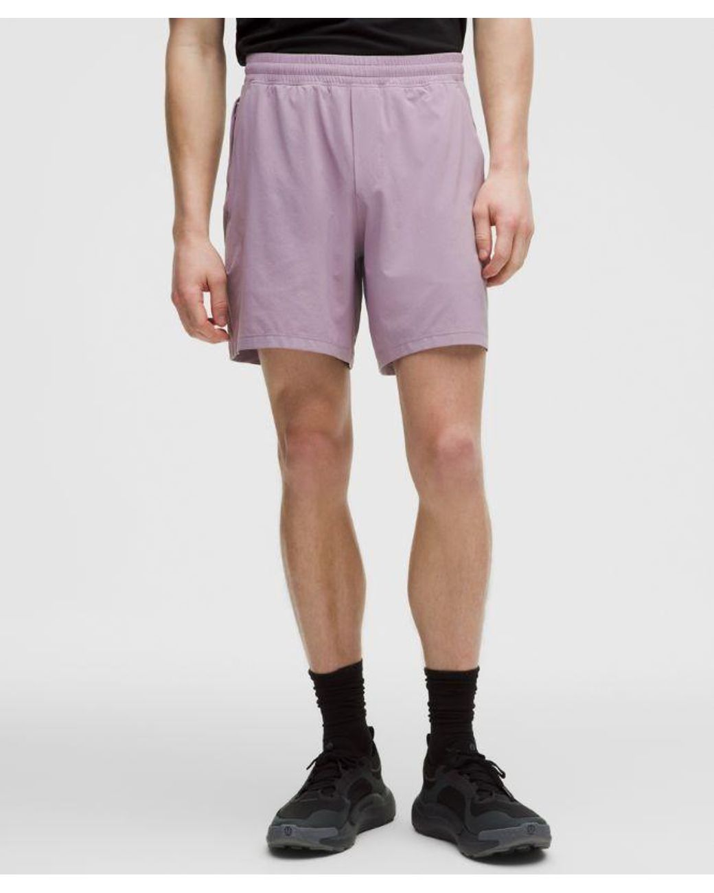 lululemon athletica Black Pace Breaker Linerless Short 7" for men