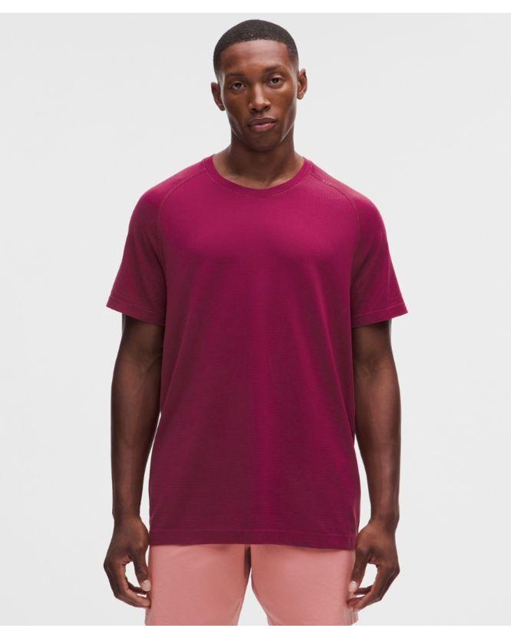 lululemon athletica Red Metal Vent Tech Short-Sleeve Shirt for men