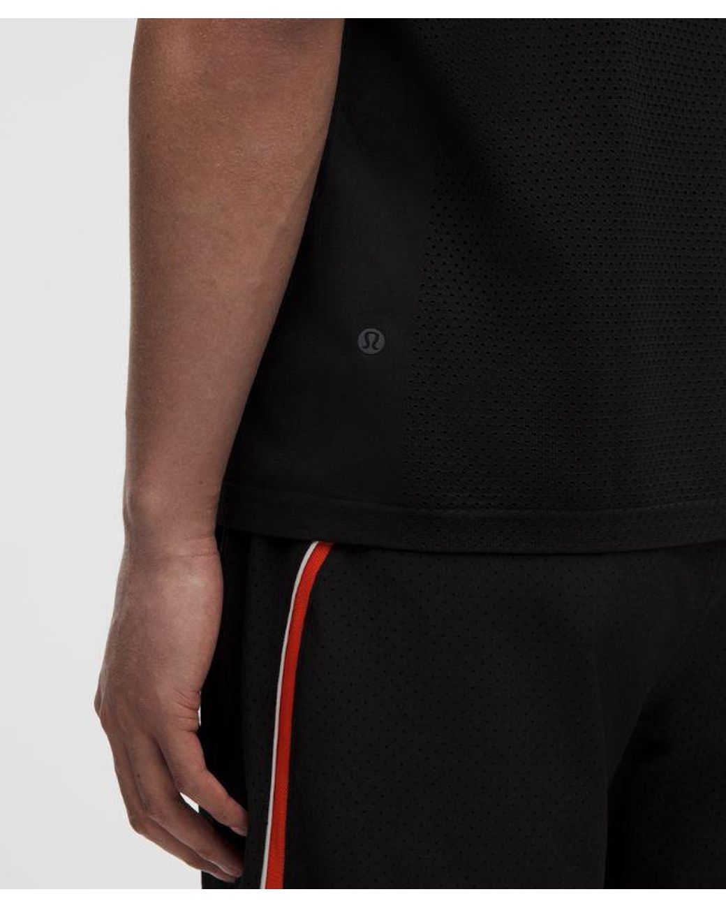 lululemon athletica Black Metal Vent Tech Tank for men