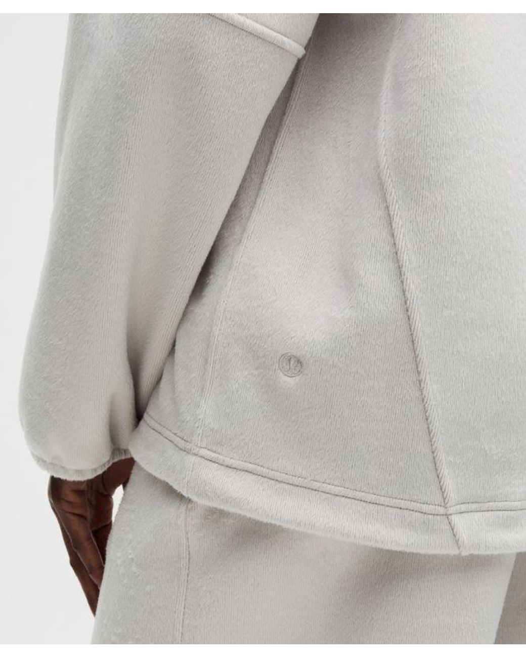 lululemon athletica Gray – Plush Velour Oversized Hoodie – – Size Medium