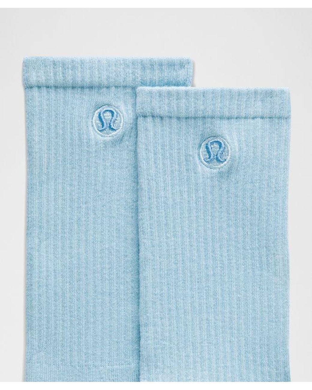 lululemon athletica Blue – Daily Essential Crew Socks – – Size Large