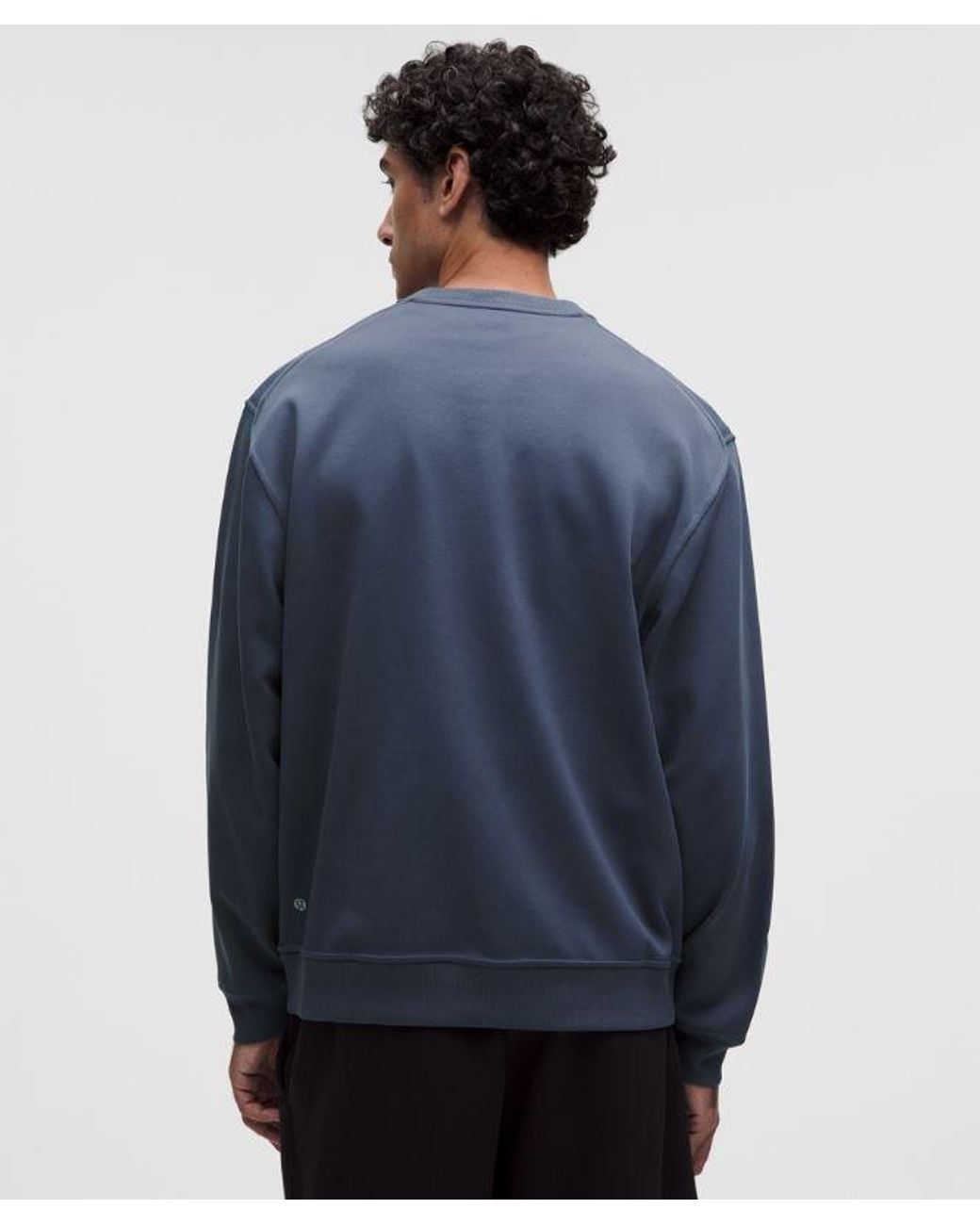 lululemon athletica Blue – Grand Standard Long-Sleeve Crew Sweatshirt – – Size Large for men