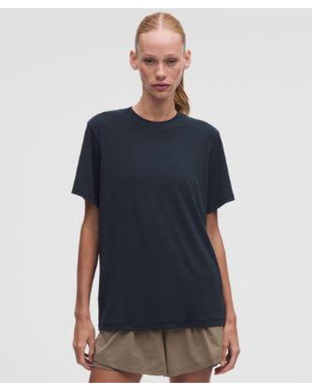 lululemon athletica Blue – Jersey Training Short-Sleeve Shirt – – Size 4