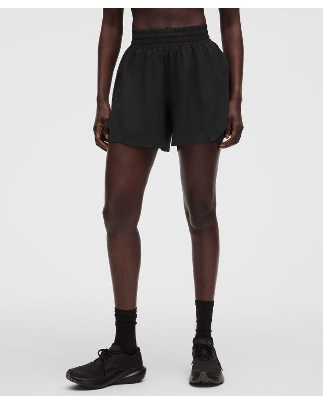 lululemon athletica Red Shake It Out High-Rise Running Short 4"