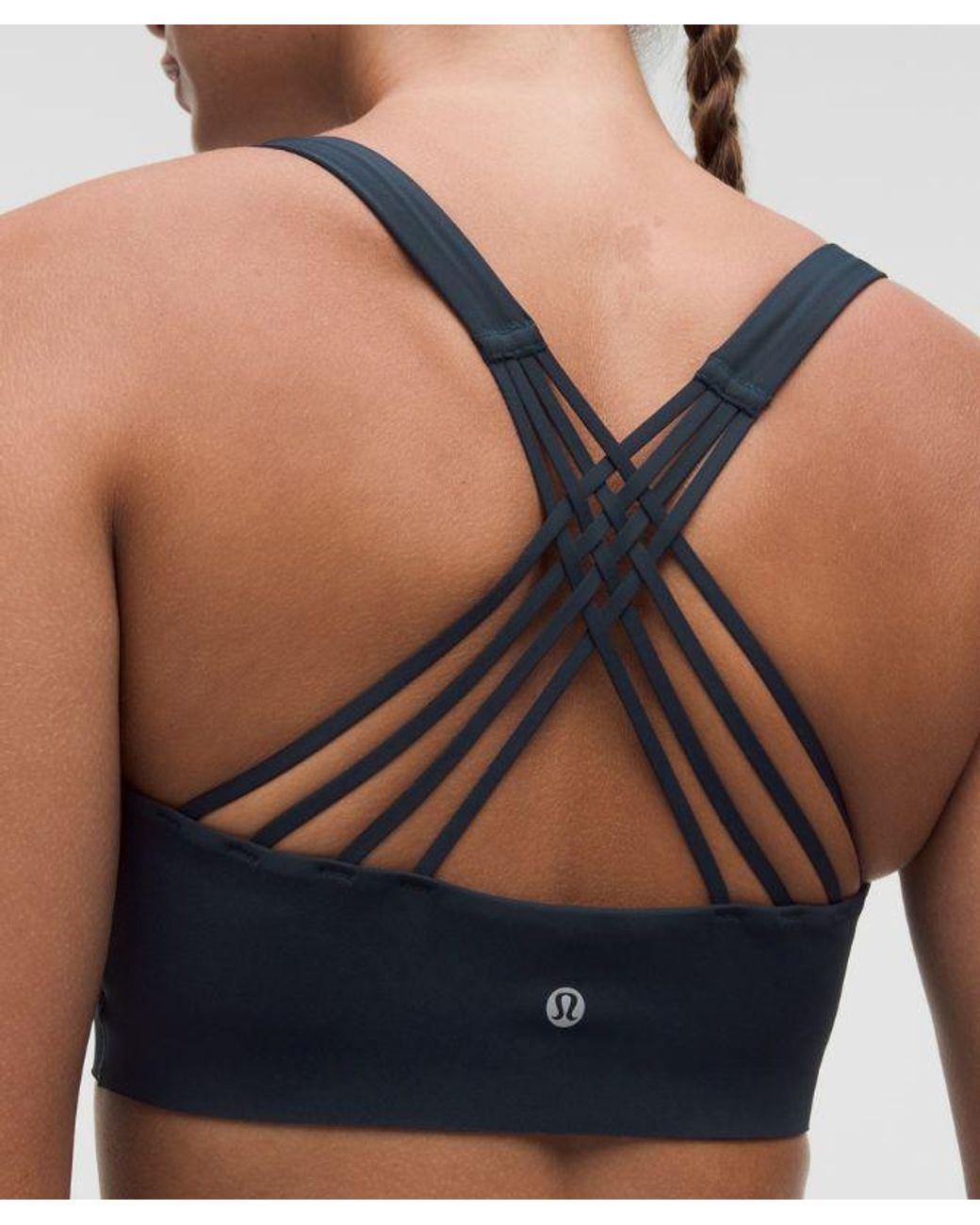 lululemon athletica Blue Flexyflex Strappy Yoga Bra