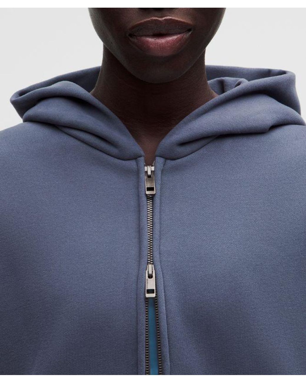 lululemon athletica Blue Steady State Superloft Full Zip Hoodie