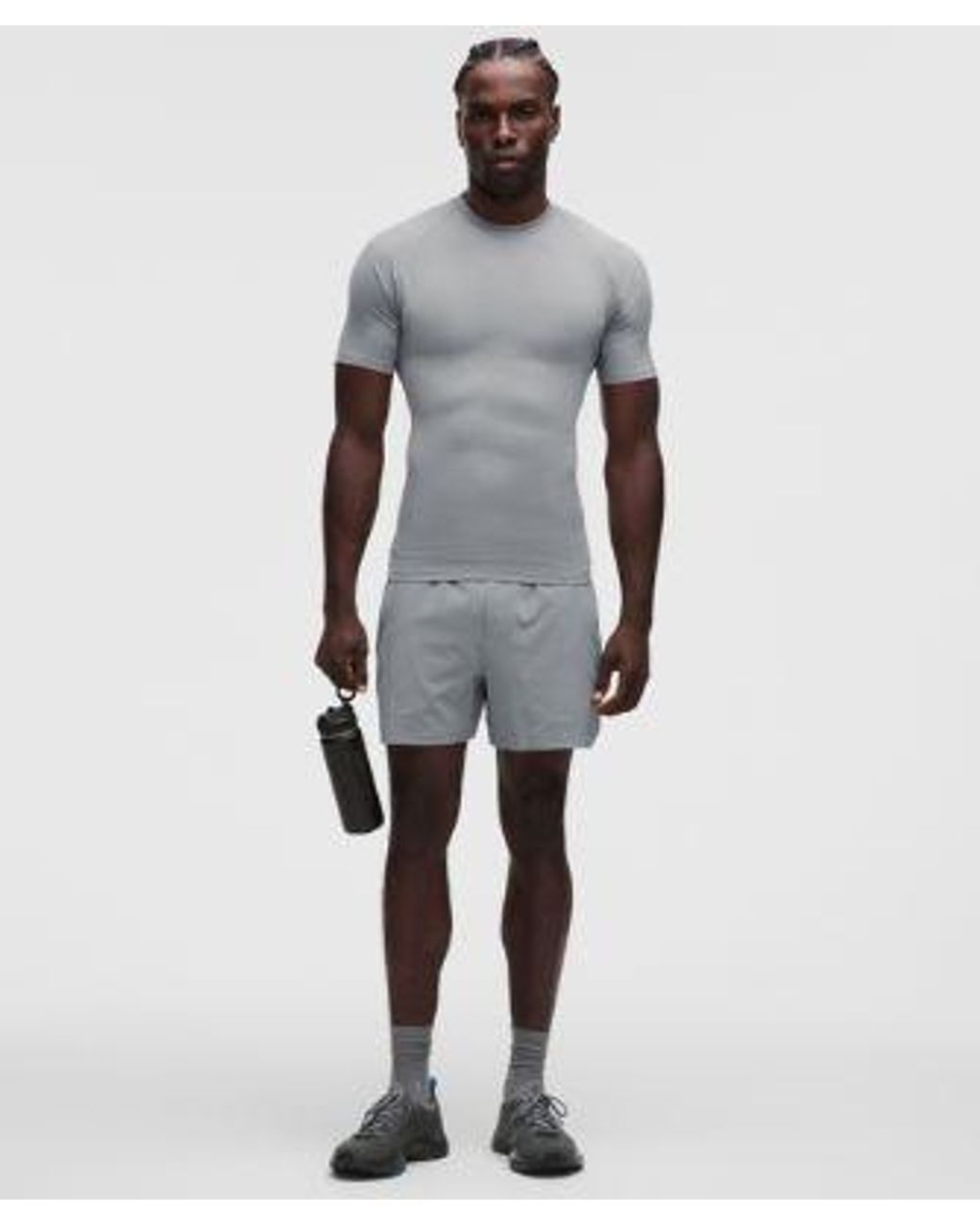 lululemon athletica Gray – Repper Short-Sleeve Shirt – – Size Large for men