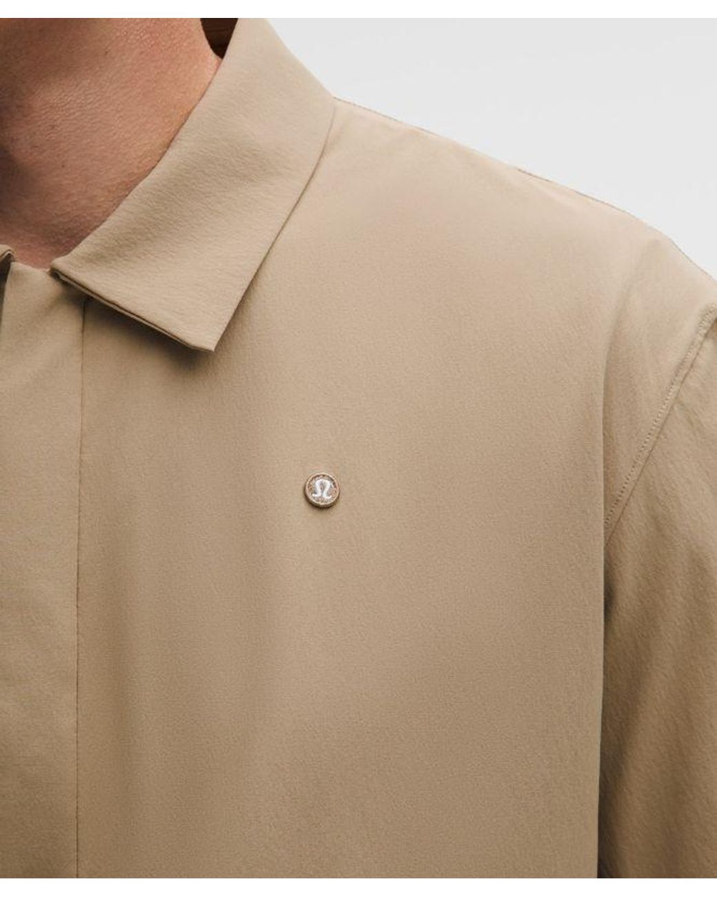 lululemon athletica Natural – Water-Repellent Golf Pullover – Color Khaki – Size Large for men