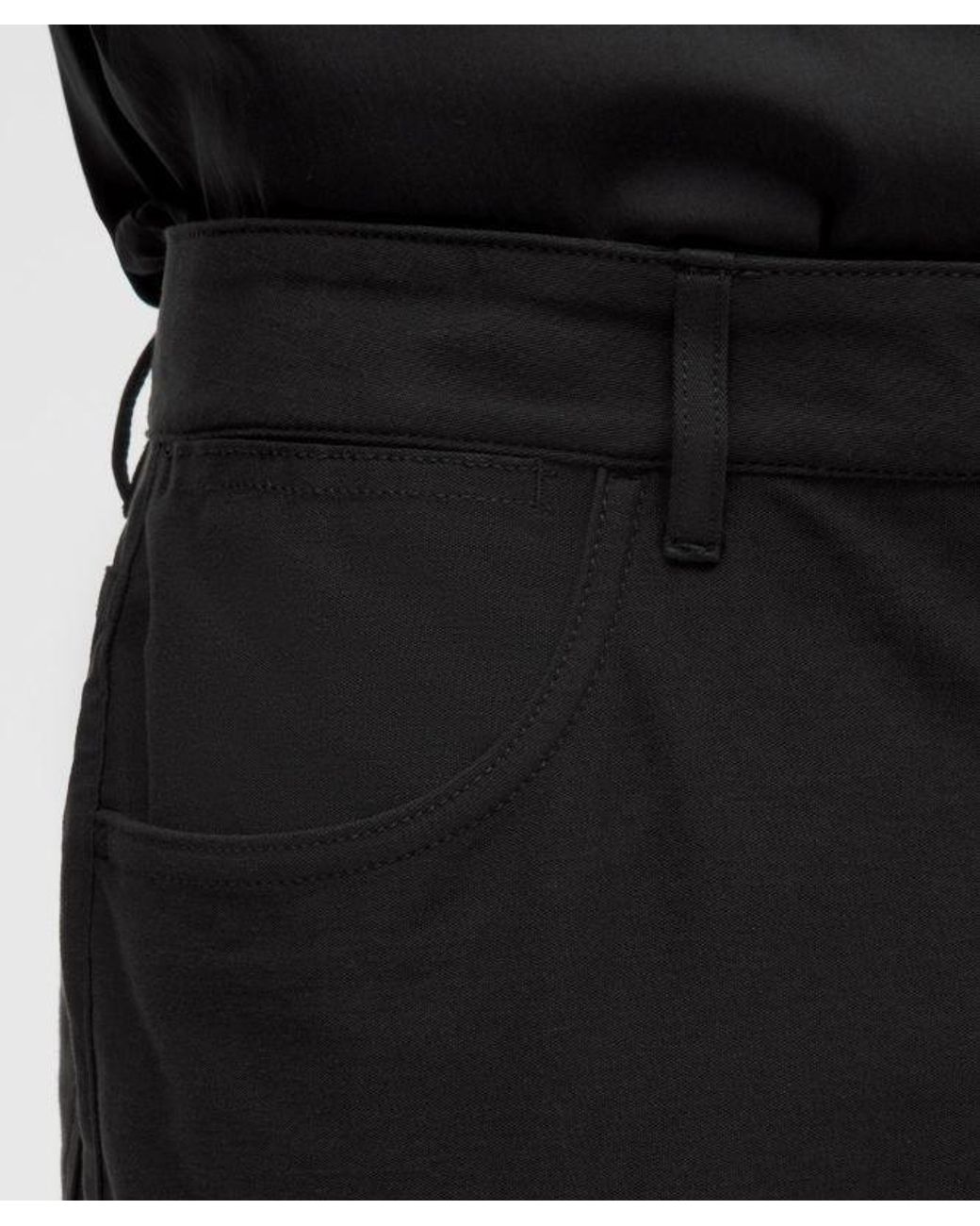 lululemon athletica Black – Easyfive Classic-Straight Trousers 32L Light – – Size 4 for men