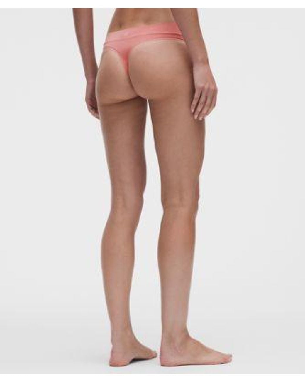 lululemon athletica White – Underease Mid-Rise Thong Underwear 5 Pack – – Size Large