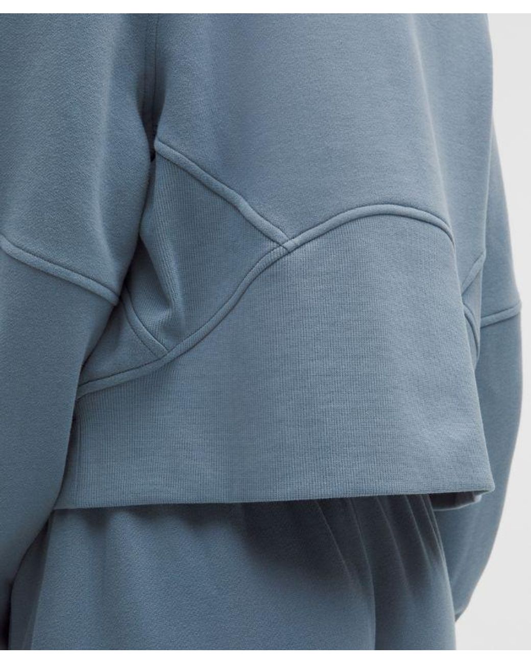 lululemon athletica Blue – Scuba Oversized Half-Zip Hoodie – – Size Medium/Large