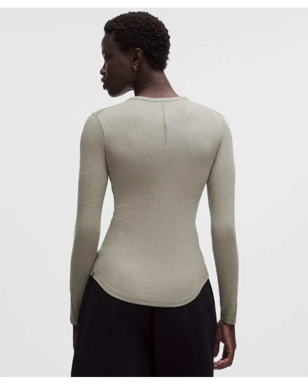 lululemon athletica Gray Hold Tight Long-Sleeve Shirt