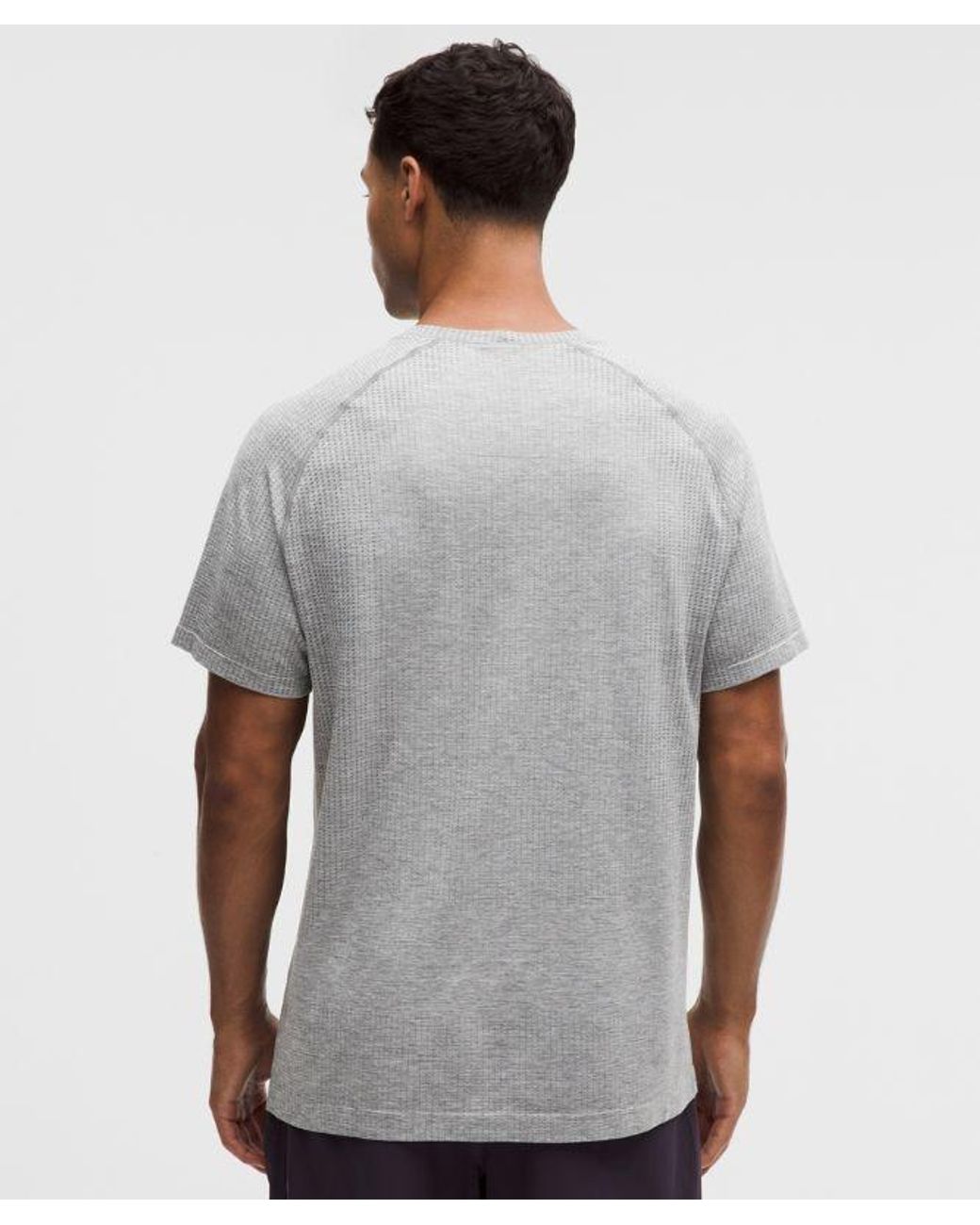 lululemon athletica Gray Metal Vent Tech Short-Sleeve Shirt for men