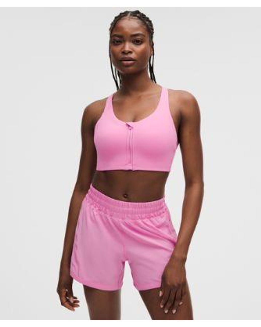 lululemon athletica Pink Energy Zip-Front Bra