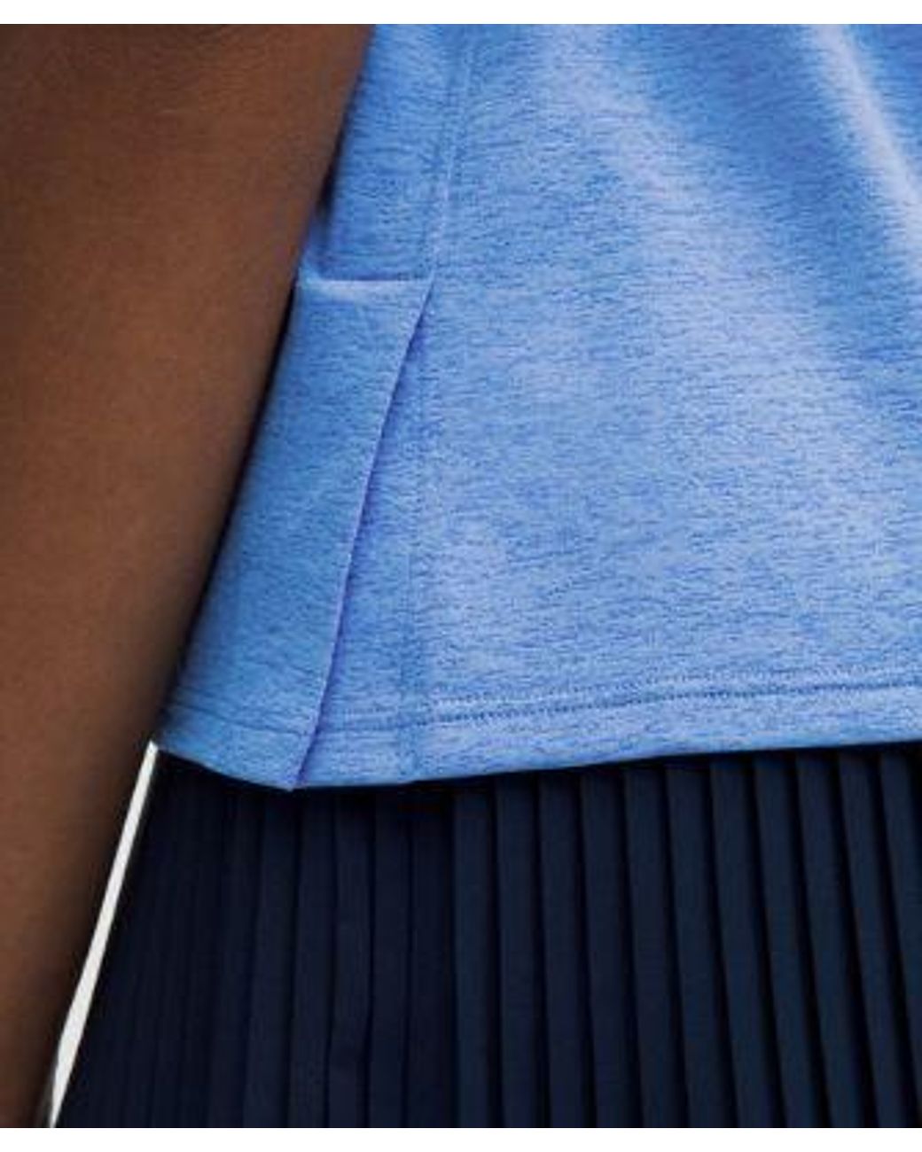 lululemon athletica Blue V-Neck Tennis Tank Top