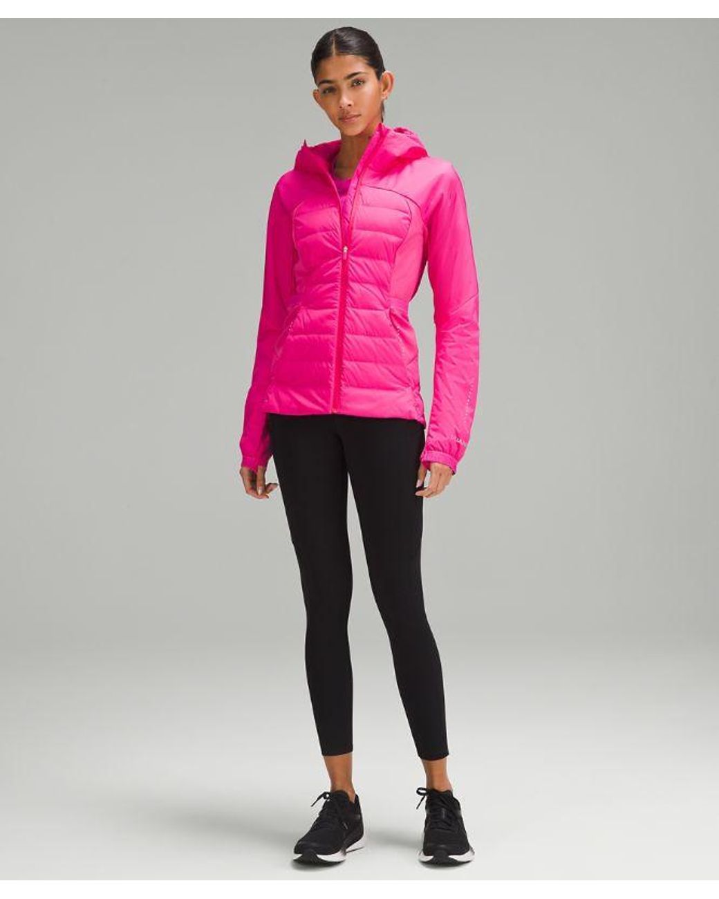lululemon athletica Pink – Down For It All Jacket – /Neon – Size 12