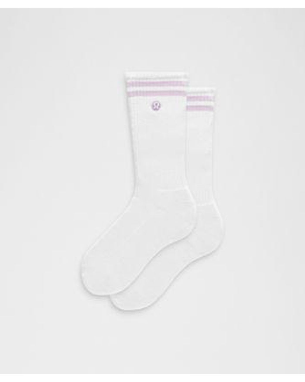 lululemon athletica White Daily Essential Crew Socks