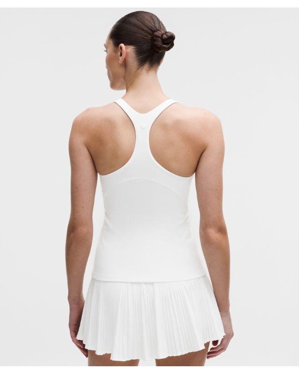 lululemon athletica White – Racerback High-Neck Tennis Tank Top B/C Cup – – Size Large