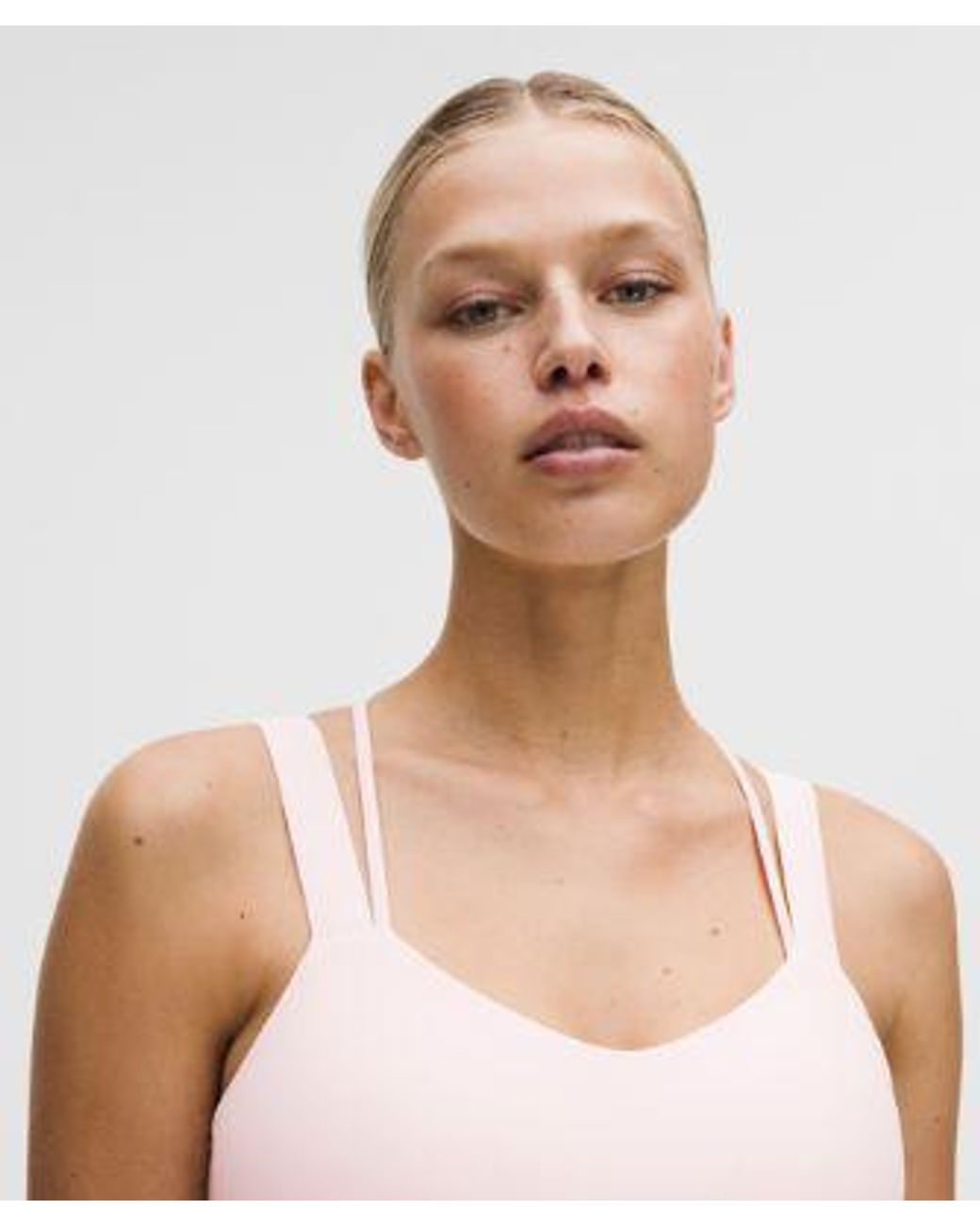 lululemon athletica Pink Like A Cloud Longline Bra