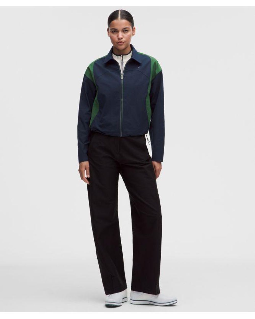 lululemon athletica Blue – Collared Panelled Golf Jacket – – Size Large