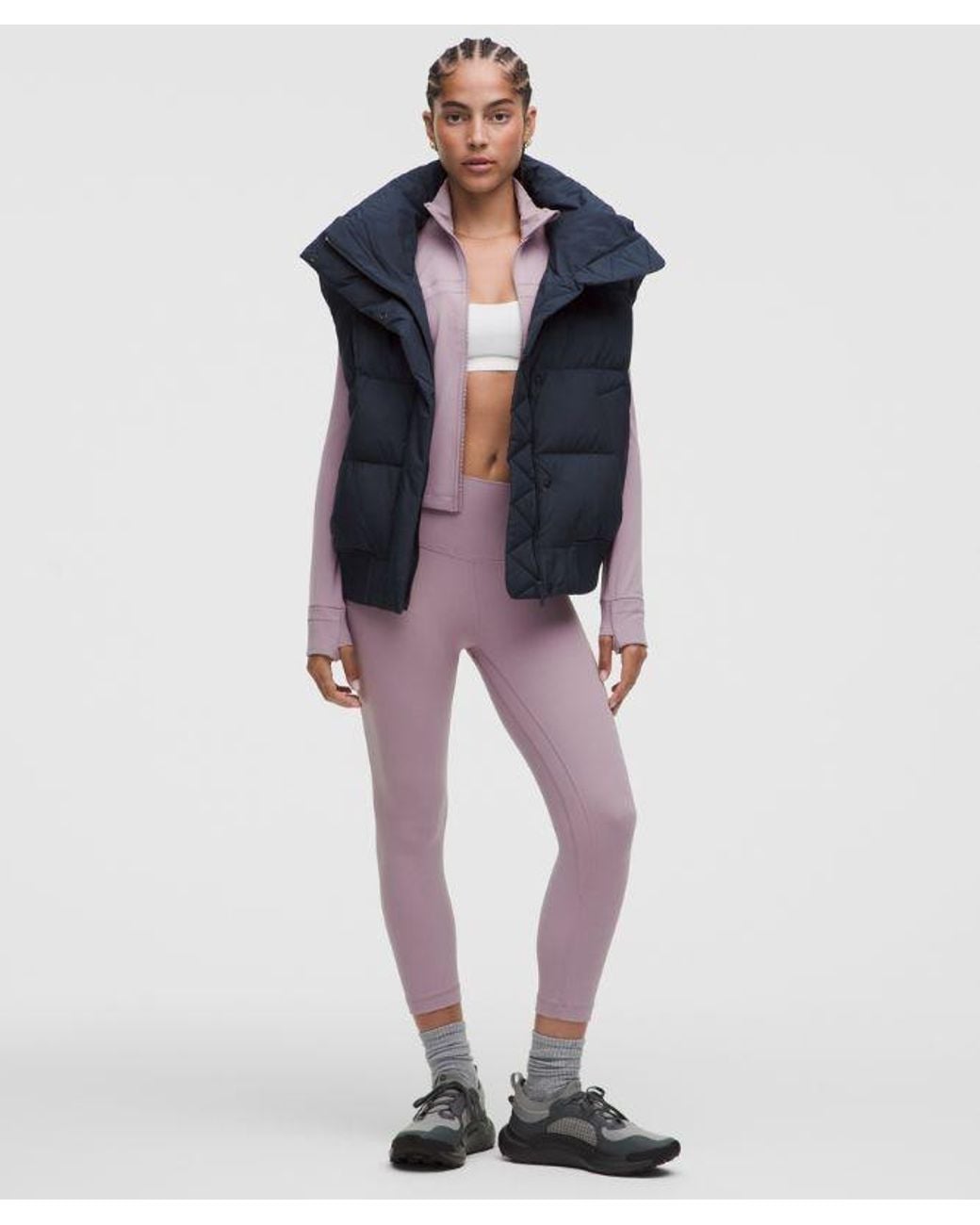 lululemon athletica Blue – Wunder Puff Bomber Vest – – Size Large