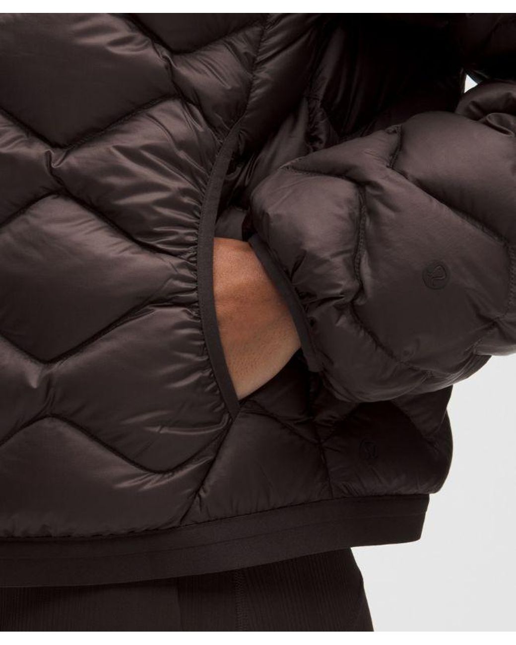 lululemon athletica Brown Featherweight 900-Down-Fill Quilted Jacket