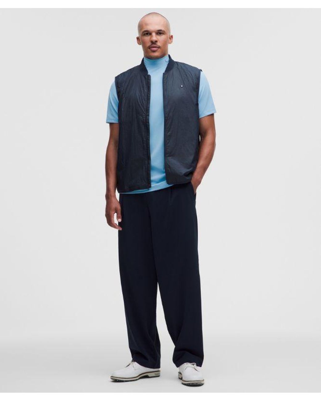 lululemon athletica Blue Showzero Slim-Fit Mockneck Shirt for men