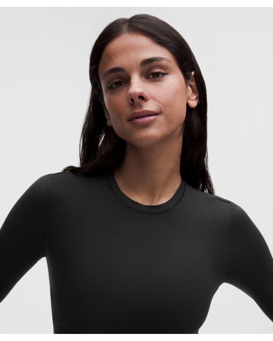 lululemon athletica Black Wundermost Ultra-Soft Nulu Crewneck Long-Sleeve Shirt