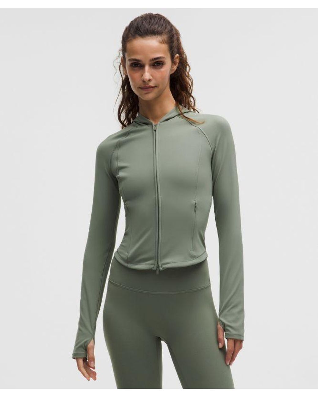 lululemon athletica Green Wunder Train Full-Zip Jacket