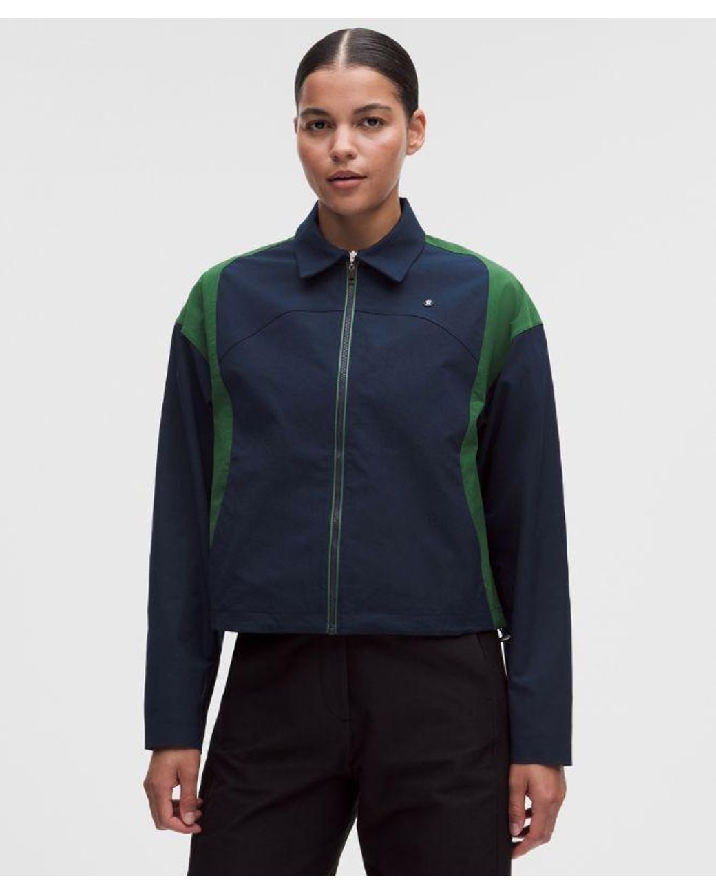 lululemon athletica Blue – Collared Panelled Golf Jacket – – Size Large