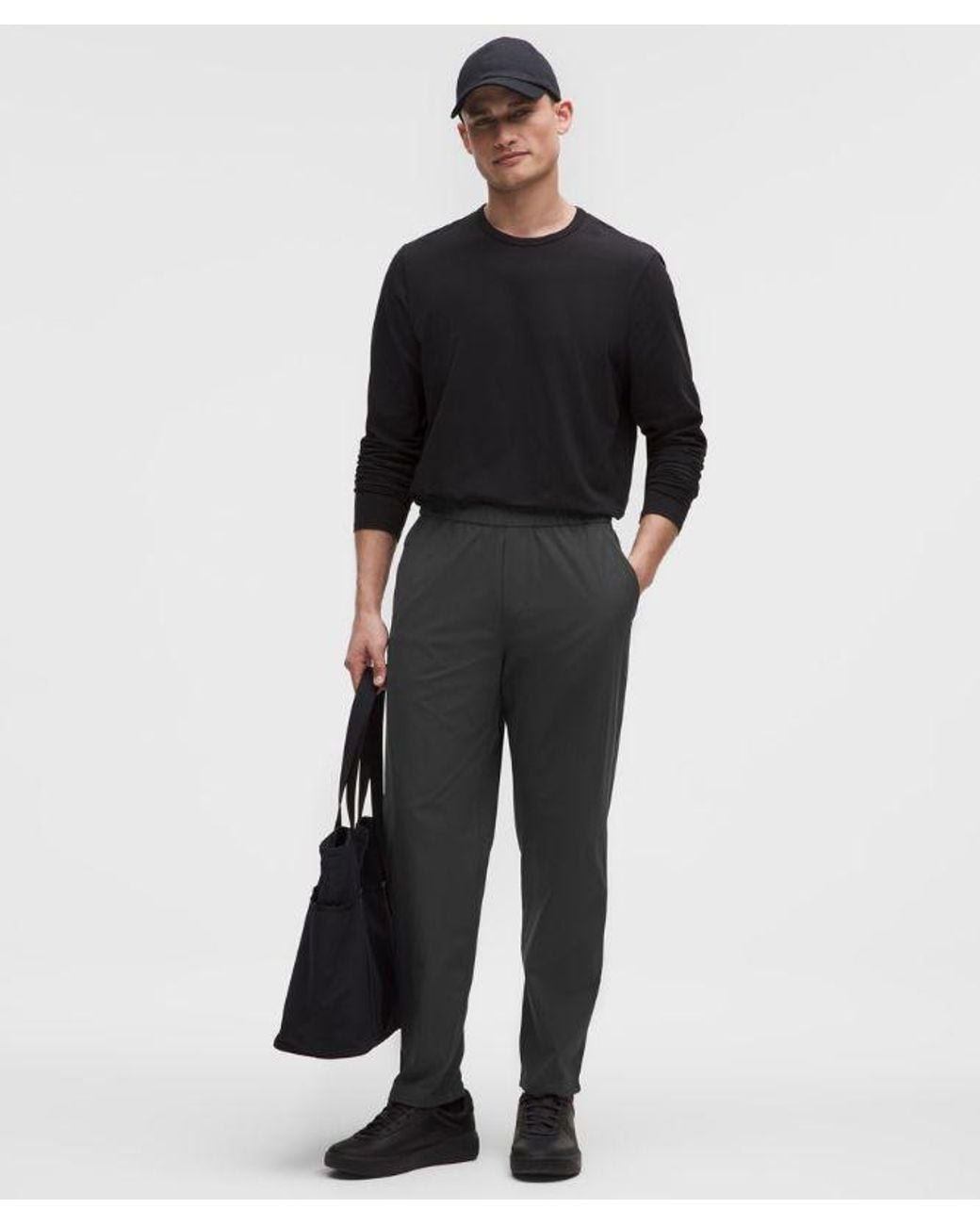 lululemon athletica Gray Abc Warpstreme Pull-on Trousers Regular - Color Black - Size L for men