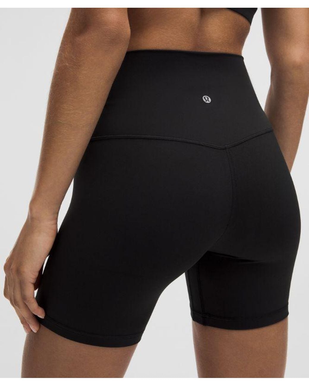 lululemon athletica Black Align No Line High-Rise Short 6"